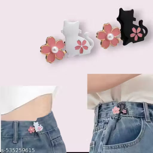 Flower Kitty Waist Knots | 2 Pairs