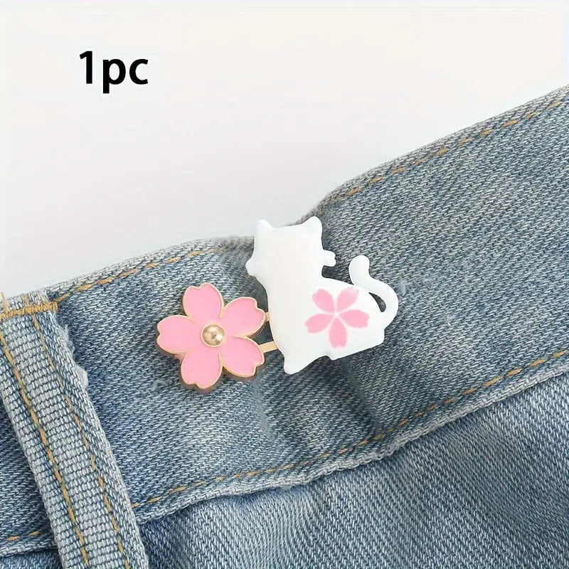 Flower Kitty Waist Knots | 2 Pairs