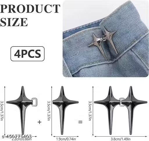 Metal Cross Waist Knots | 2 Pair