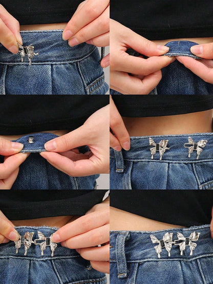 Chrome Butterfly Waist Knots | 2 Pairs