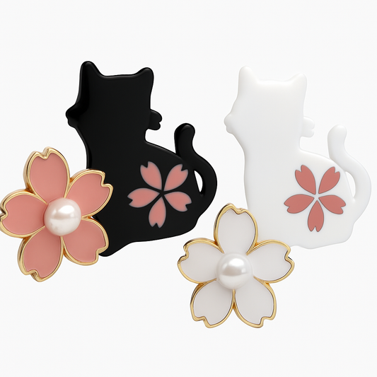 Flower Kitty Waist Knots | 2 Pairs