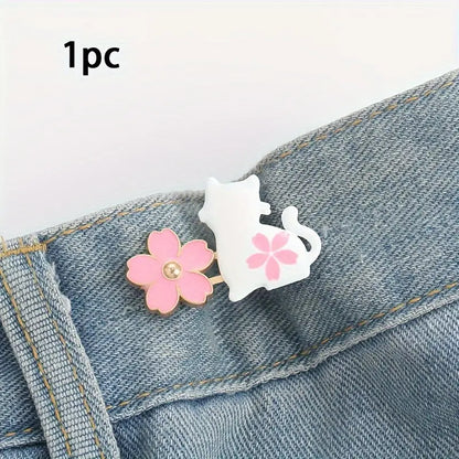 Flower Kitty Waist Knots | 2 Pairs