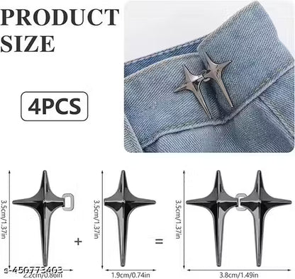 Metal Cross Waist Knots | 2 Pair